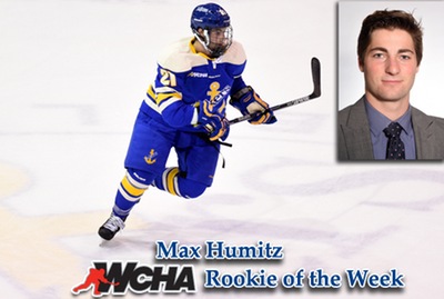 LSSU forward Max Humitz named WCHA Co-Rookie of the Week