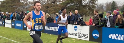David Mitter competing at the 2018 NCAA Division II Cross Country National Championships